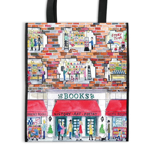 Michael Storrings A Day at the Bookstore Reusable Tote cover image