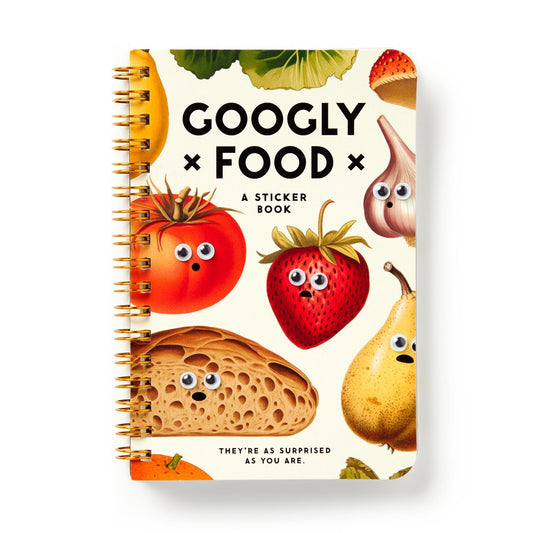 Googly Food Sticker Book by Brass Brass Monkey, Galison (Copy)