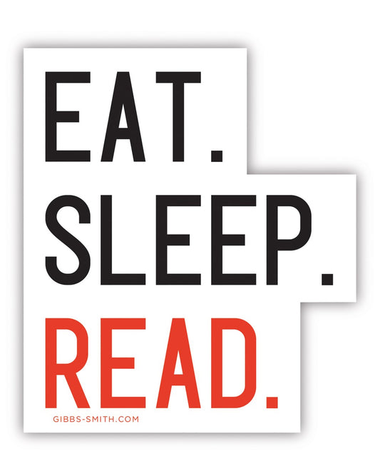 Eat, Sleep, Read Vinyl Sticker