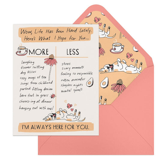 Empathy More/Less Greeting Cards by Julia Rothman, Em & Friends