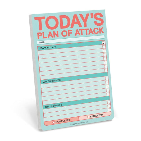 Knock Knock Today’s Plan of Attack Great Big Sticky Note (Pastel Version) cover image