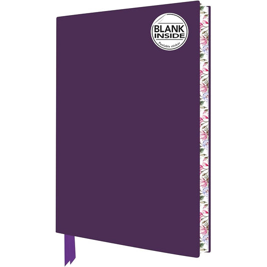 Purple Blank Artisan Notebook (Flame Tree Journals) (Blank Artisan Notebooks) cover image