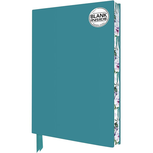 Turquoise Blank Artisan Notebook (Flame Tree Journals) (Blank Artisan Notebooks) cover image