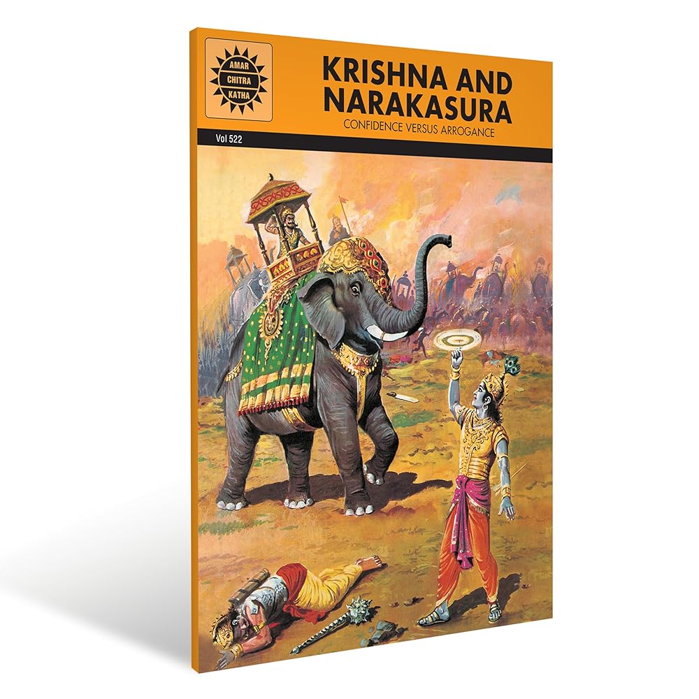 Krishna And Narakasura (Amar Chitra Katha) cover image