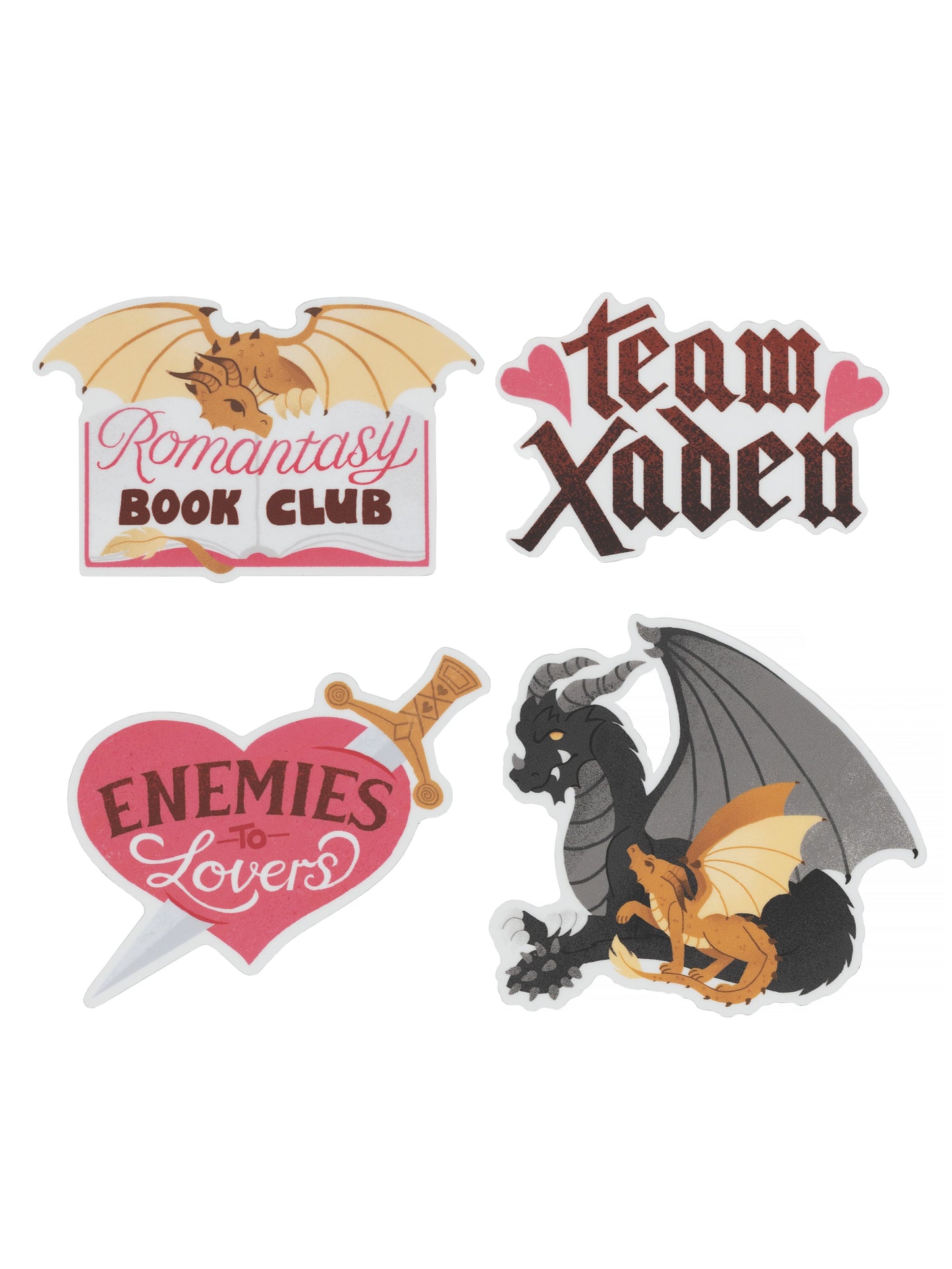 Fourth Wing: Romantasy Stickers - Sticker Set of 4